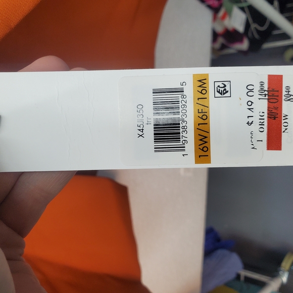 Calvin Klein Collection Orange Tailored Blazer - Picture 5 of 5